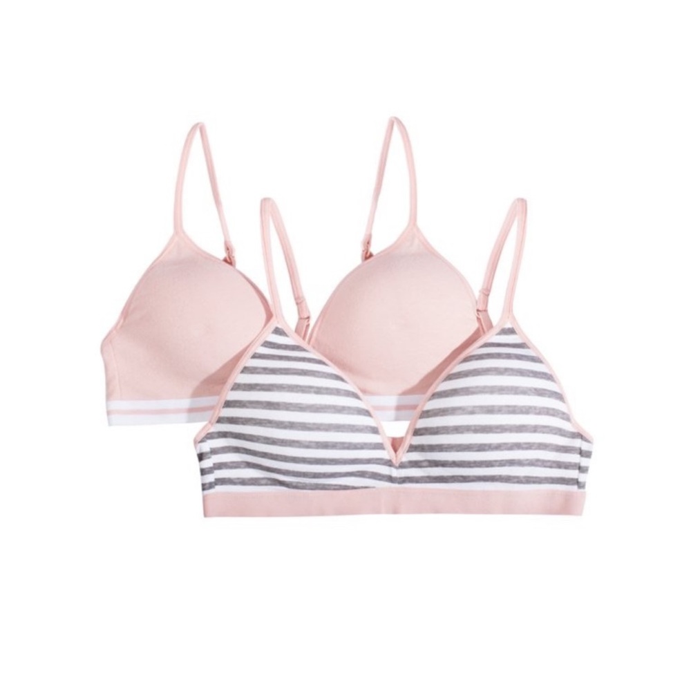 Fruit of the Loom Girls Lightly Lined Bra 2-Pack
